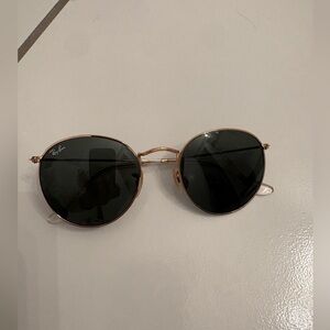 Ray-Ban Arista Round Gold Frame Sunglasses